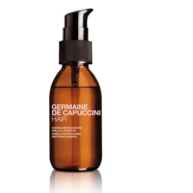 Cosmética Antiedad para nuestra melena: Esencia Restauradora para Cabello Germaine de Capuccini.